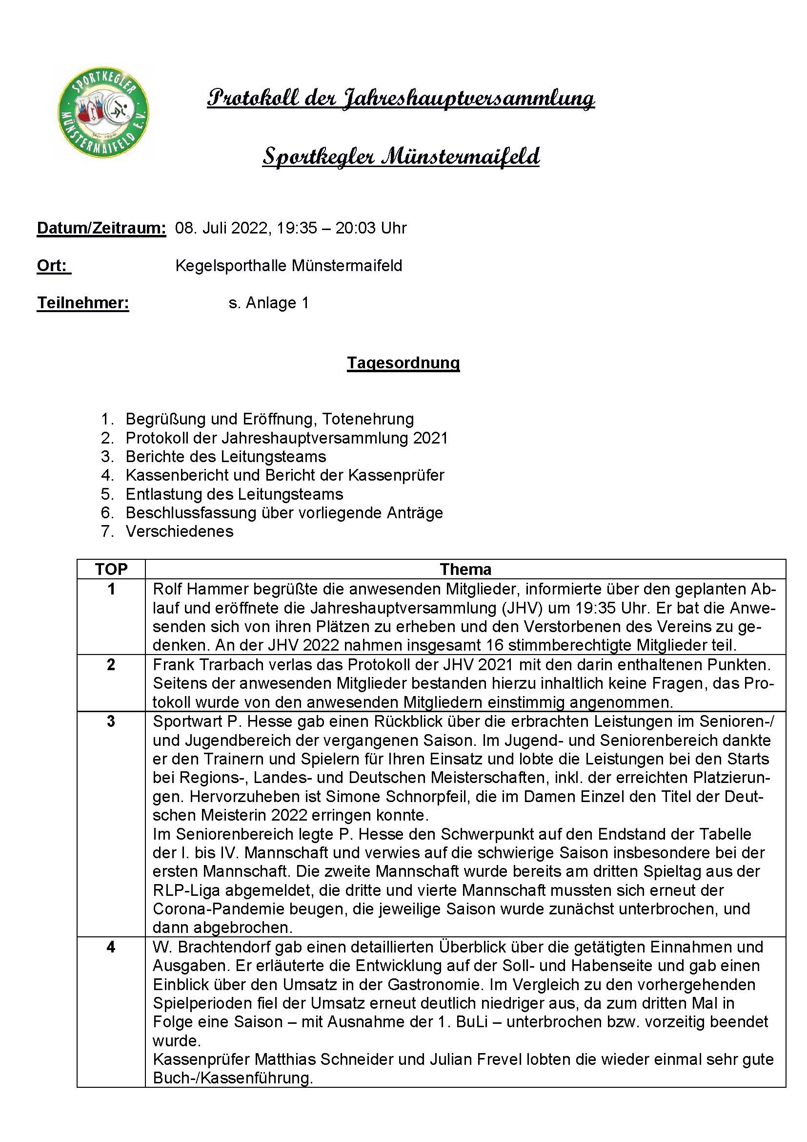 ENTWURF Protokoll JHV 08.07.22 Seite 1